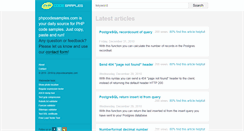 Desktop Screenshot of phpcodesamples.com