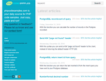 Tablet Screenshot of phpcodesamples.com